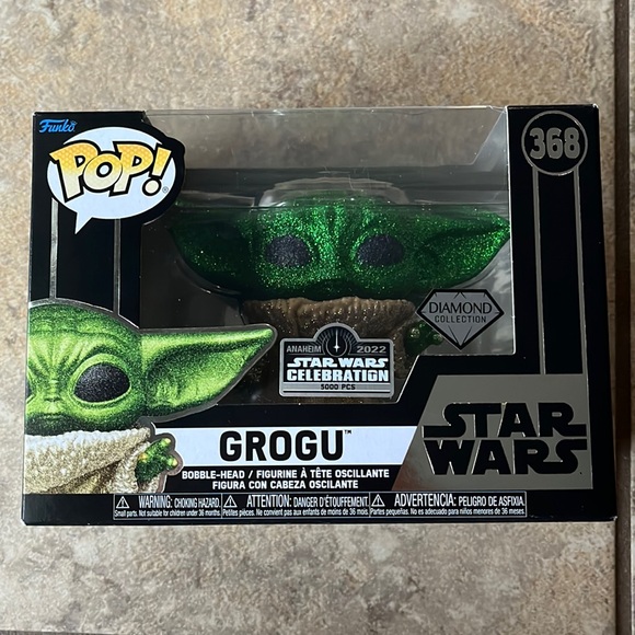 Star Wars Celebration Anaheim 2022 Funko Pop! Grogu (Diamond Edition) LE 5000